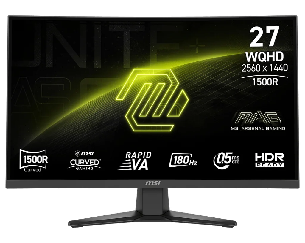 MSI MAG 275CQFDE E18 Computerbildschirm 68,6 cm (27") 2560 x 1440 Pixel Wide Quad HD Schwarz – Bild 1