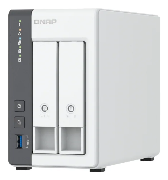 QNAP TS-216G NAS & Speicherserver Tower Cortex-A Cortex-A55 4 GB 0 TB Weiß – Bild 1