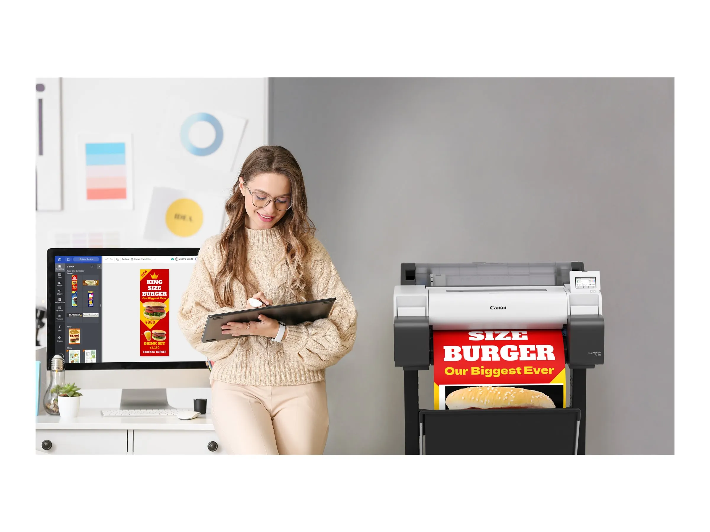 Canon imagePROGRAF TM-240 Großformatdrucker WLAN Tintenstrahl Farbe 2400 x 1200 DPI A1 (594 x 841 mm) Ethernet/LAN