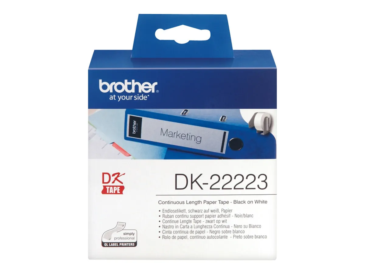 Endlosetiketten Brother 30,48m*50mm Weiß DK-22223