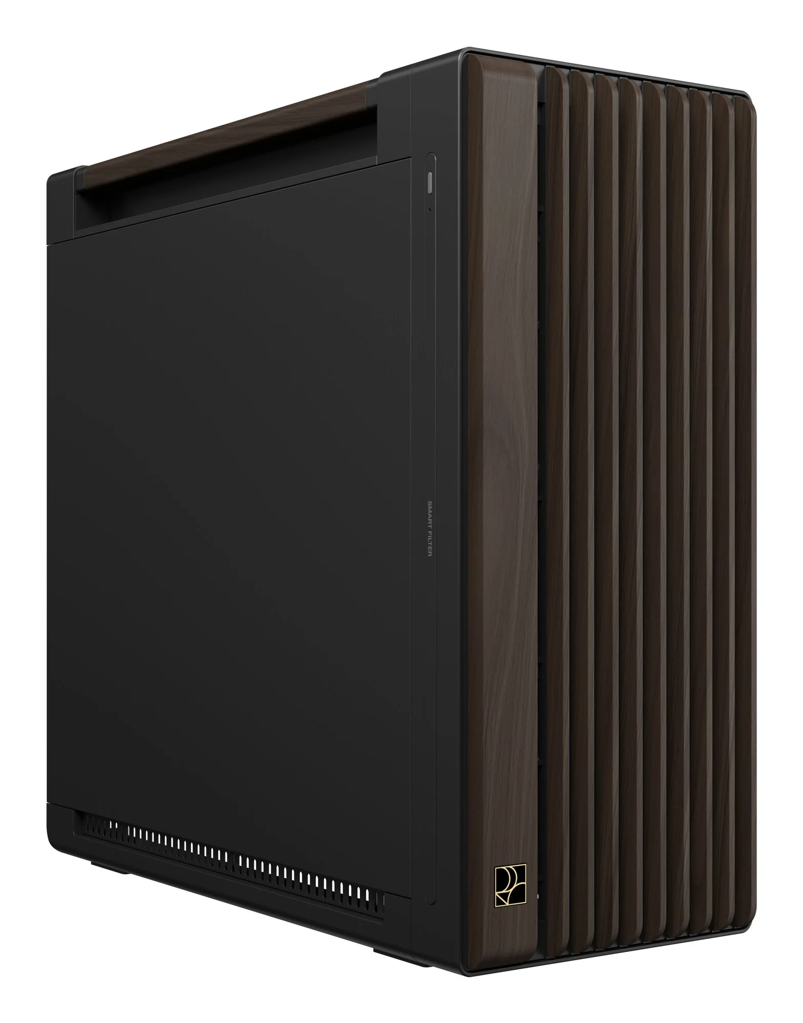 ASUS ProArt PA602 Wood Edition Modern Black - Metal Panel Midi Tower Schwarz, Holz – Bild 1