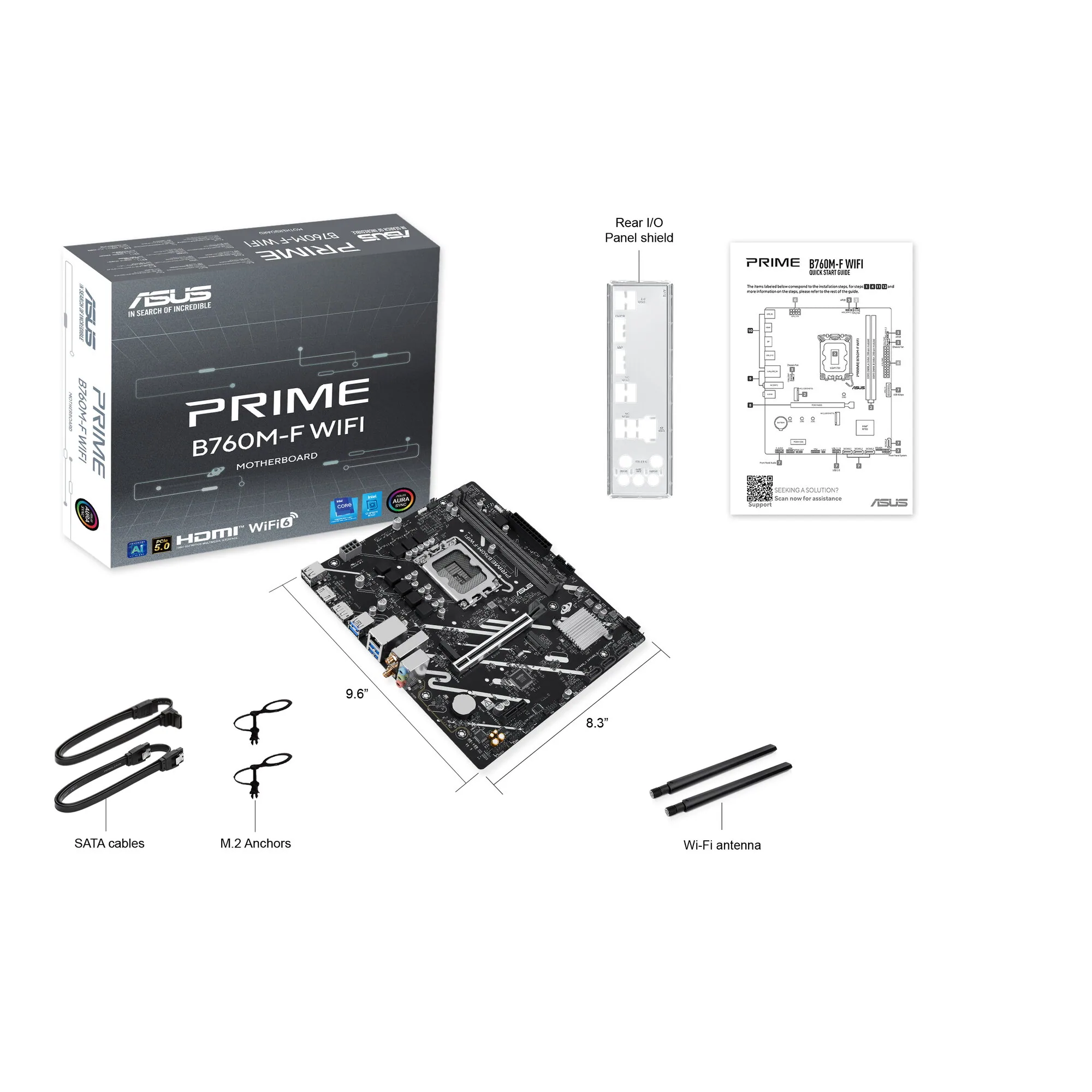 ASUS PRIME B760M-F WIFI Intel B760 LGA 1700 micro ATX – Bild 6