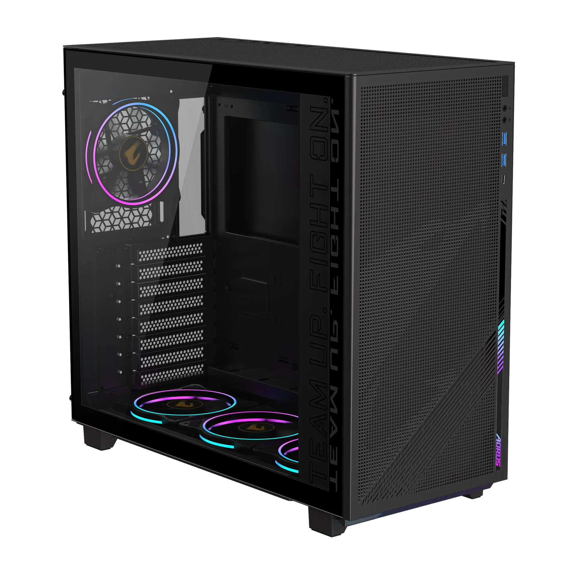GIGABYTE C400 Midi Tower Schwarz – Bild 3