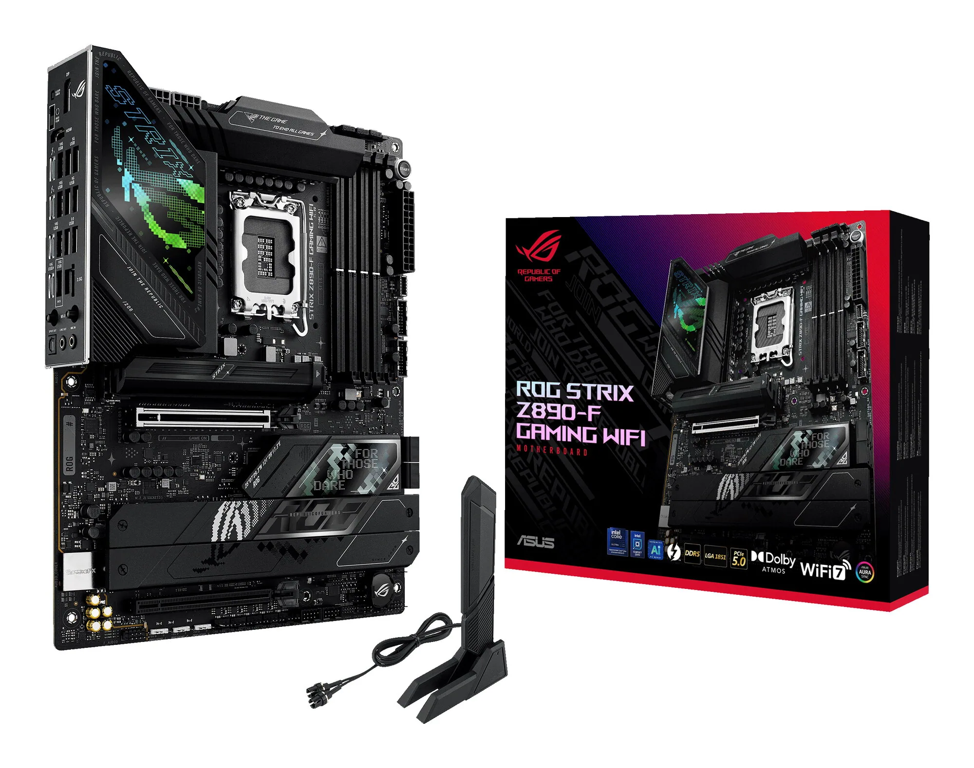 ASUS ROG STRIX Z890-F GAMING WIFI Intel Z890 LGA 1851 (Socket V1) ATX – Bild 1