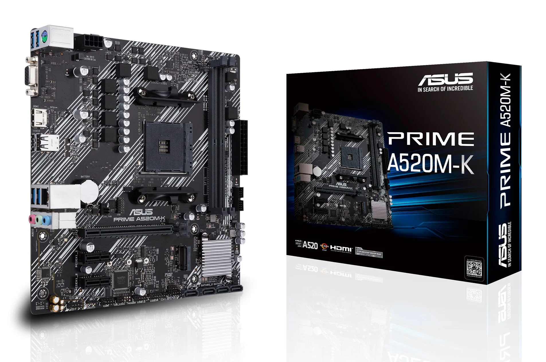 ASUS PRIME A520M-K AMD A520 Sockel AM4 micro ATX – Bild 1
