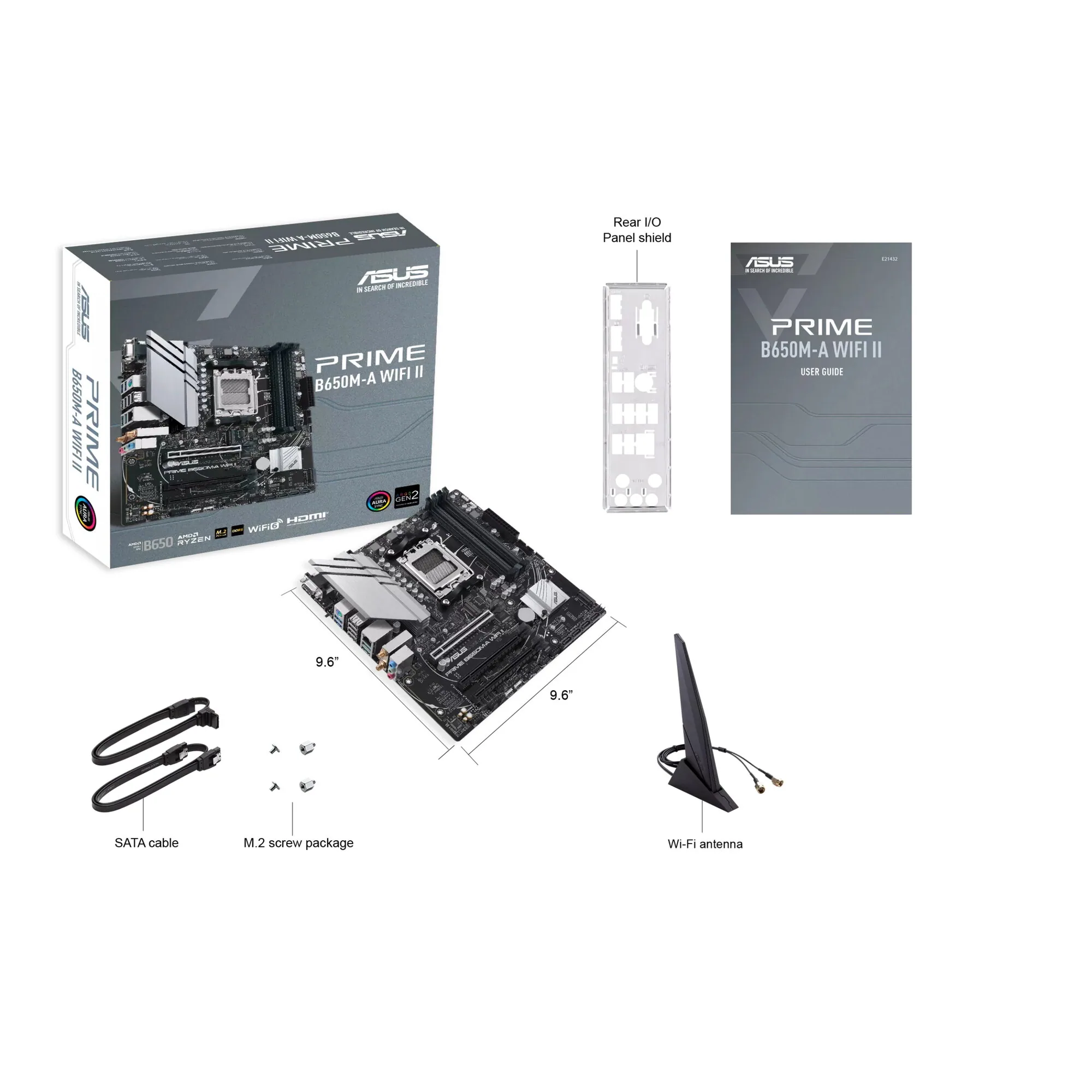 ASUS PRIME B650M-A WIFI II AMD B650 Sockel AM5 micro ATX – Bild 5