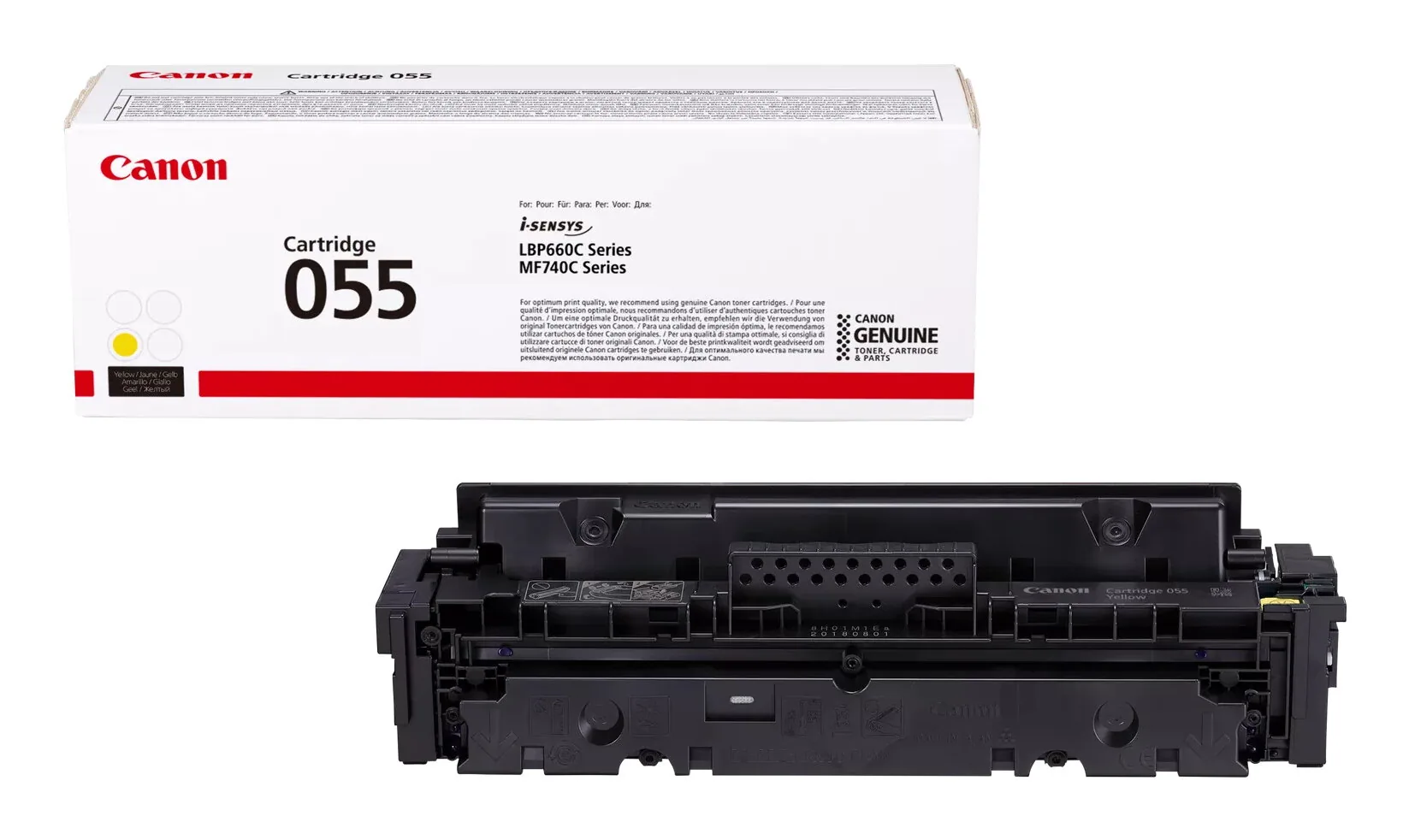 Canon 055 Tonerkartusche 1 Stück(e) Original Gelb – Bild 1