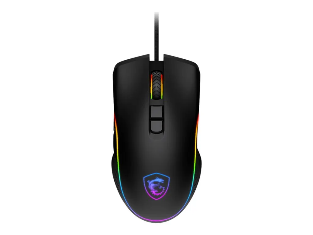 MSI Forge GM300 Gaming Maus, Black, USB