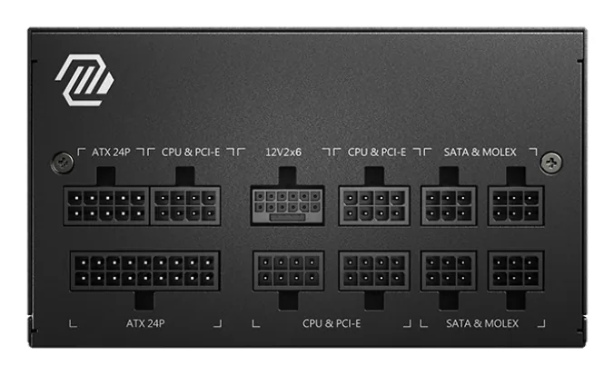 MSI MAG A850GL PCIE5 Netzteil 850 W 20+4 pin ATX ATX Schwarz – Bild 2