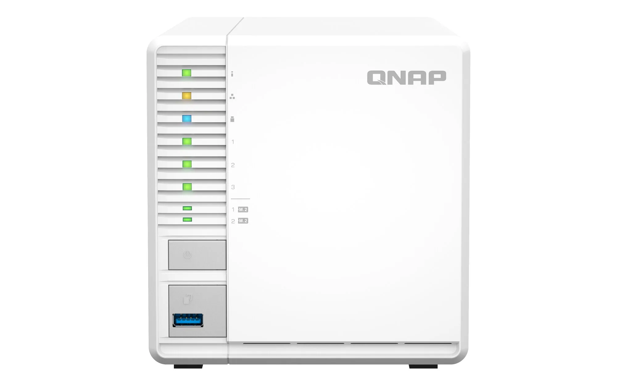 QNAP TS-364 NAS Tower Intel® Celeron® N5095 8 GB DDR4 0 TB QNAP Turbo System Weiß – Bild 1