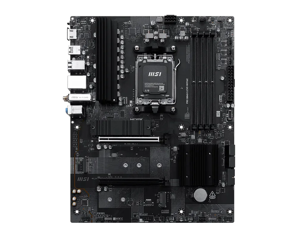 MSI Pro B840-S EVO WIFI6E AMD B840 Sockel AM5 ATX – Bild 2
