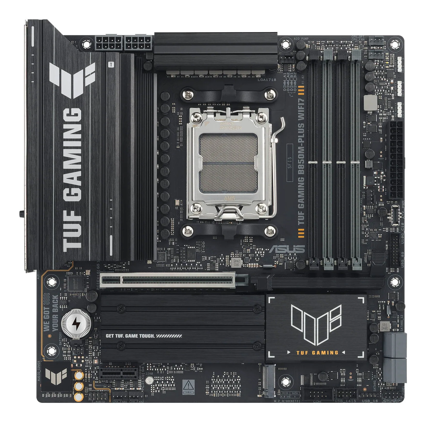 ASUS TUF GAMING B850M-PLUS WIFI7 AMD B850 Sockel AM5 micro ATX – Bild 1