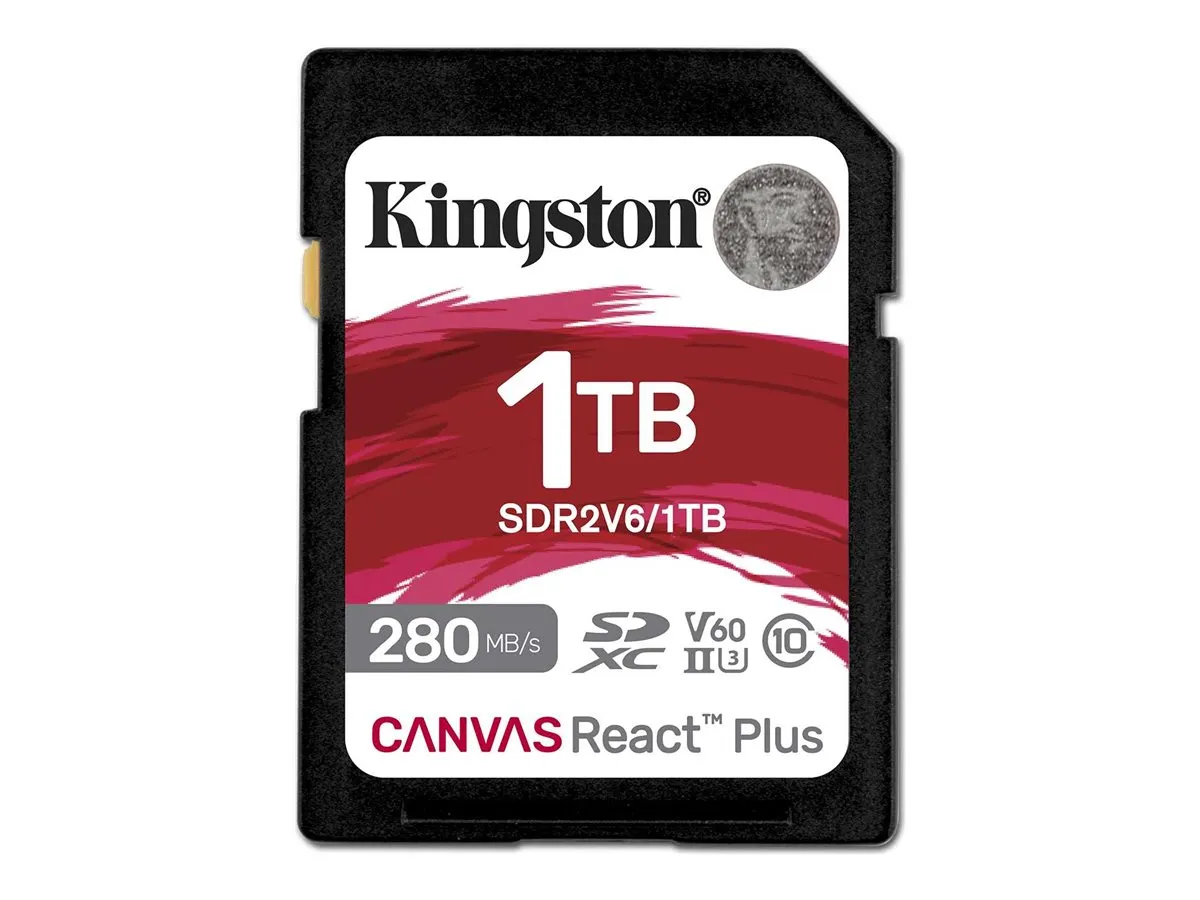 SD Card   1TB Kingston SDXC React+ 280R/150W Reader retail retail