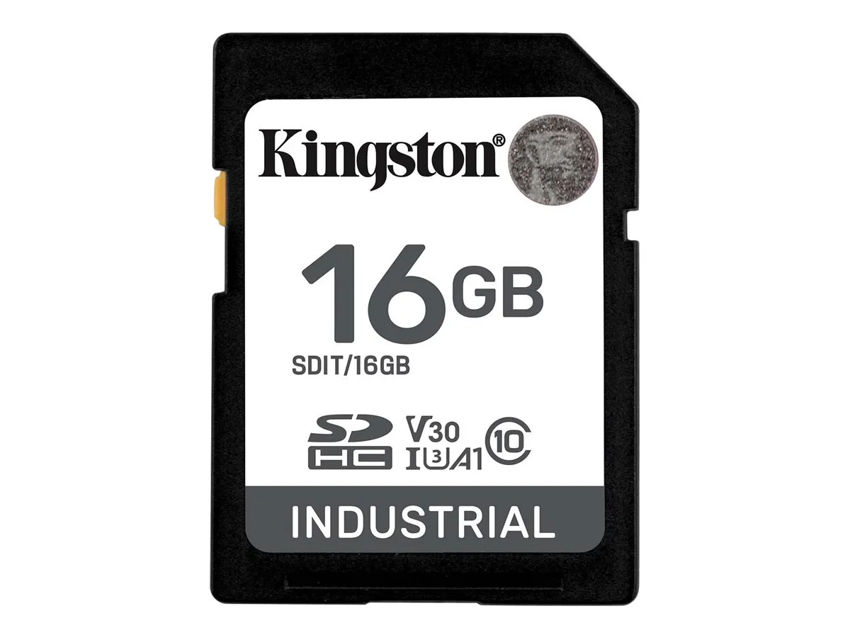 SD Card  16GB Kingston SDHC Industrial -40C to 85C retail