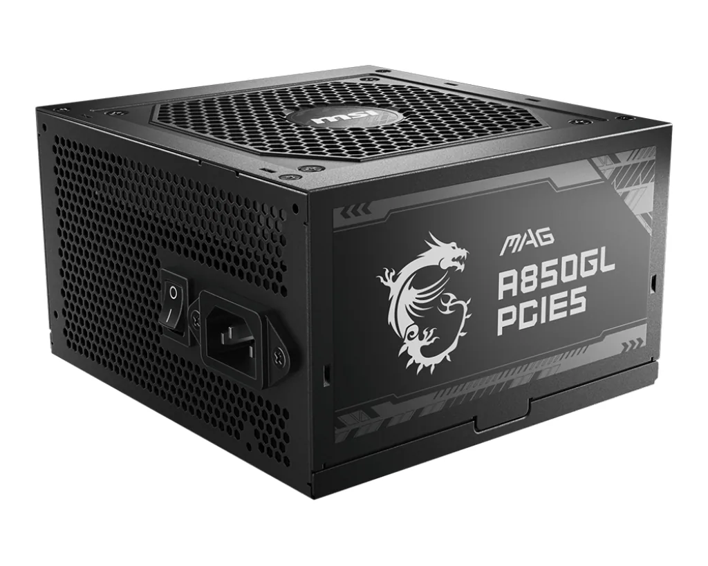 MSI MAG A850GL PCIE5 Netzteil 850 W 20+4 pin ATX ATX Schwarz – Bild 1