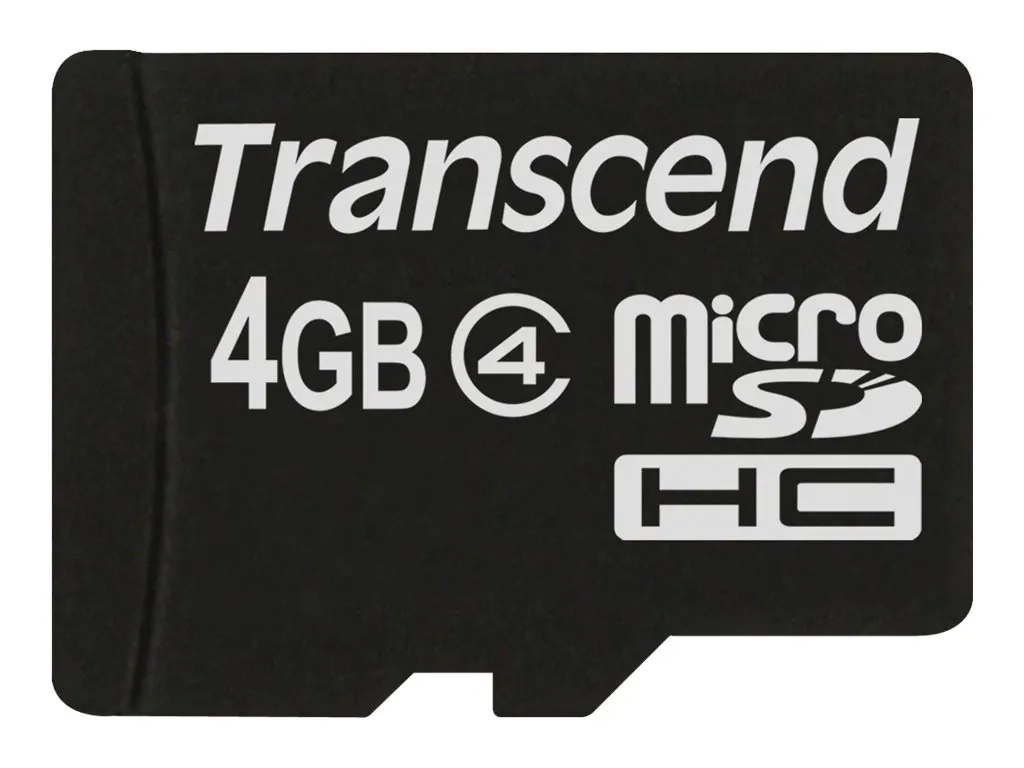 SD microSD Card   4GB Transcend SDHC Class4  (ohne Adpater)