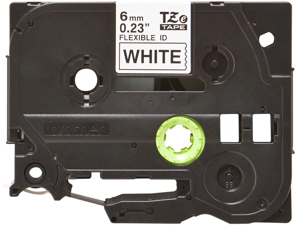 Brother TZE-FX211 Etiketten erstellendes Band Schwarz auf weiss – Bild 1
