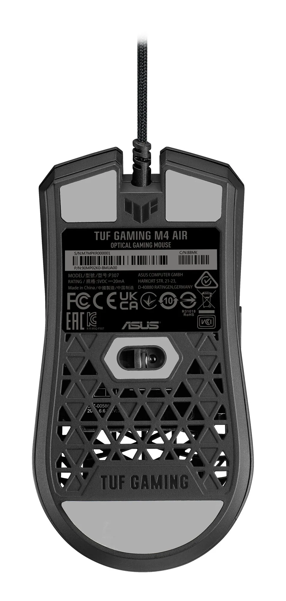 ASUS TUF Gaming M4 Air Maus Beidhändig USB Typ-A Optisch 16000 DPI – Bild 2