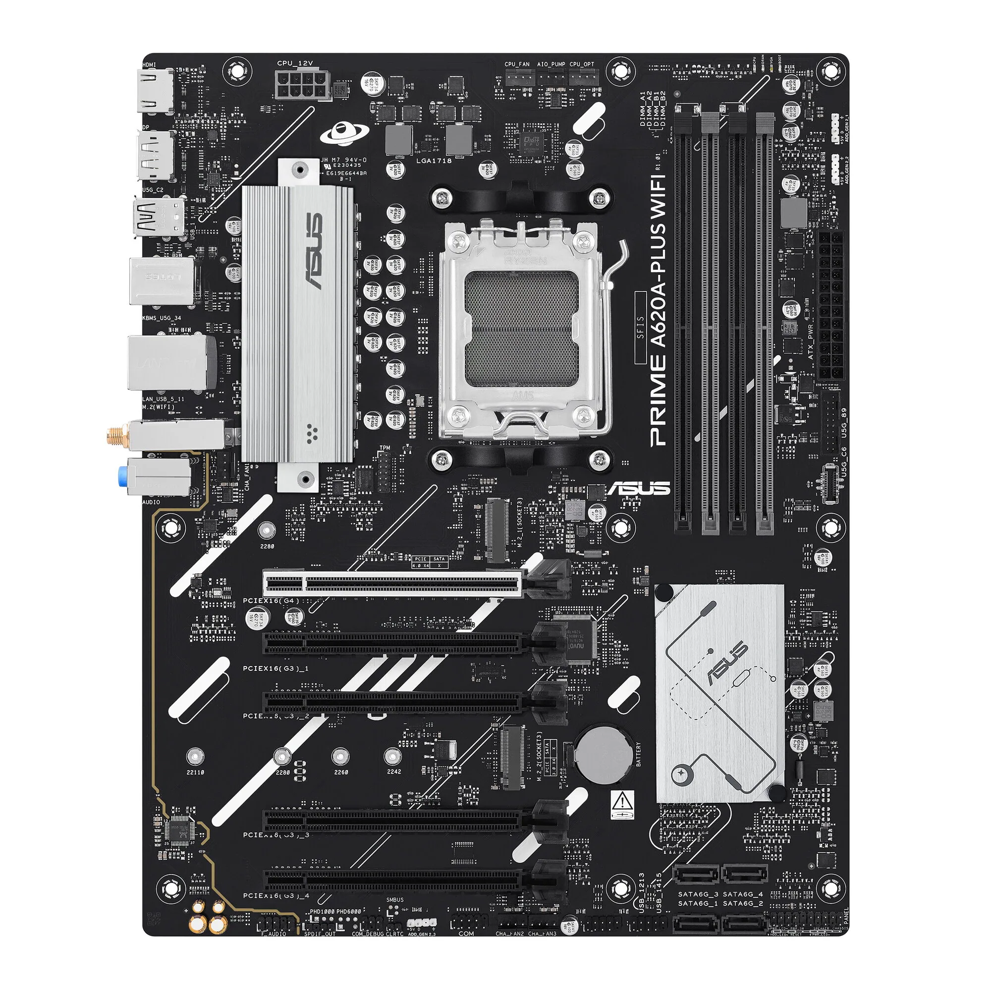ASUS PRIME A620A-PLUS WIFI AMD A620A Sockel AM5 ATX – Bild 2