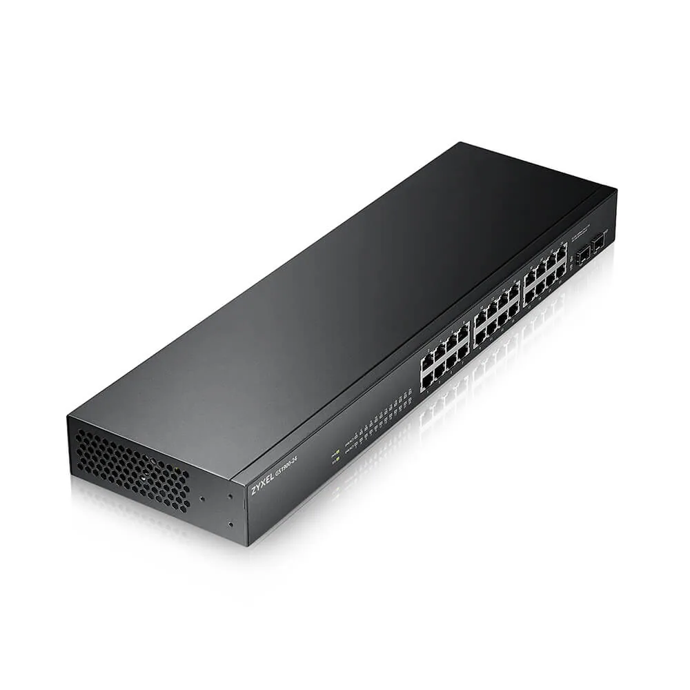 Zyxel GS-1900-24 v2 Managed L2 Gigabit Ethernet (10/100/1000) 1U Schwarz – Bild 1