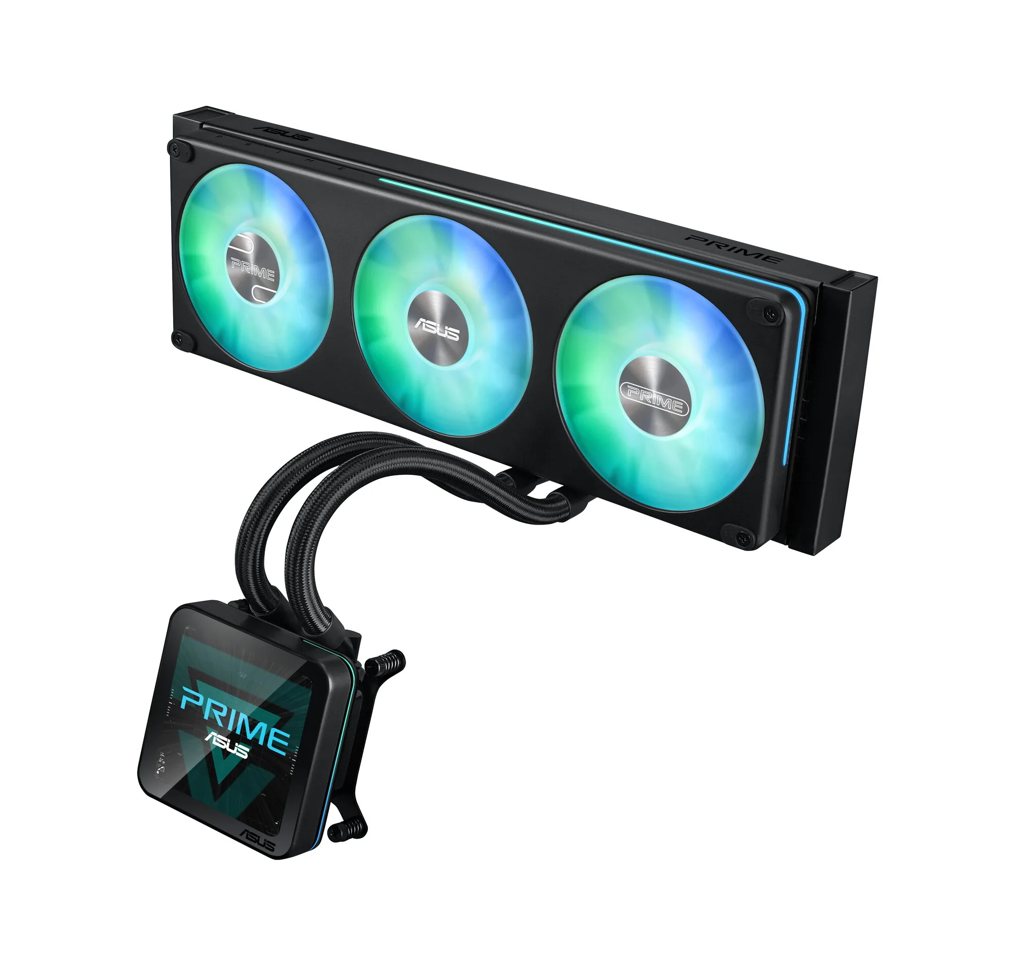 ASUS PRIME SLC II 360 ARGB LCD Prozessor All-in-One-Flüssigkeitskühler 12 cm Schwarz 1 Stück(e) – Bild 1
