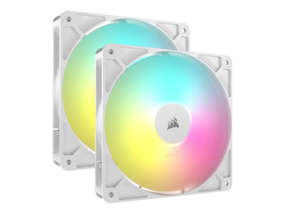 Corsair Lüfter 140*140*25 RS140 Weiß ARGB PWM Dual Pack