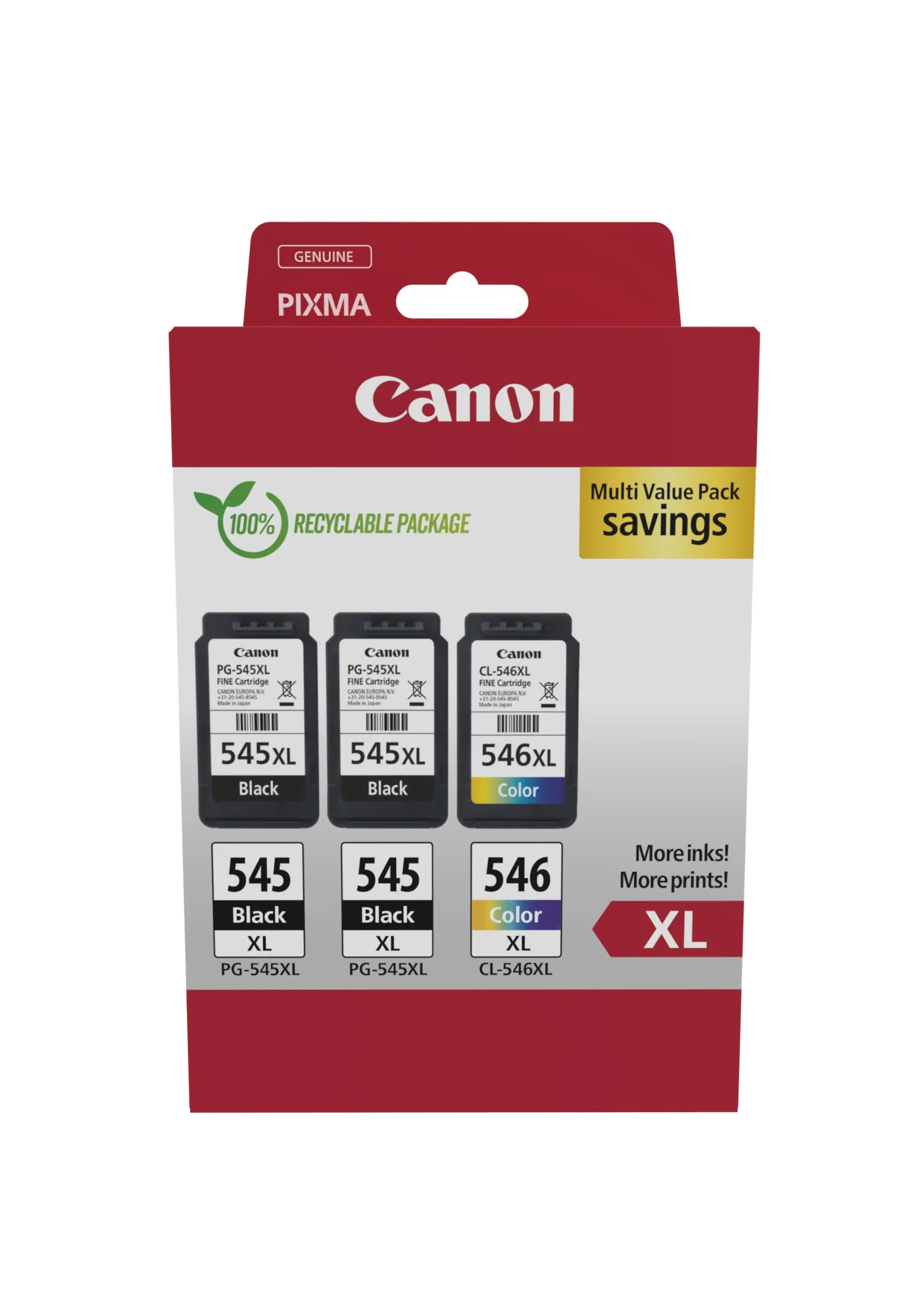 Canon PG-545XL x2/CL-546XL Triple Pack – Bild 1