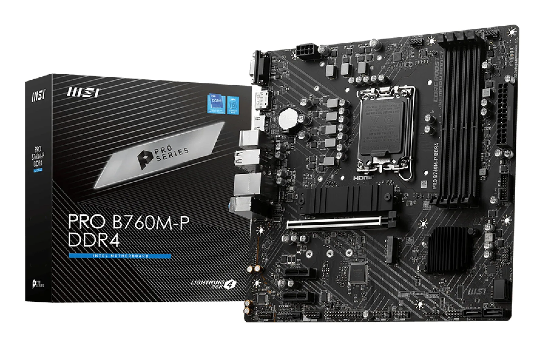 MSI PRO B760M-P DDR4 Motherboard Intel B760 LGA 1700 micro ATX – Bild 1