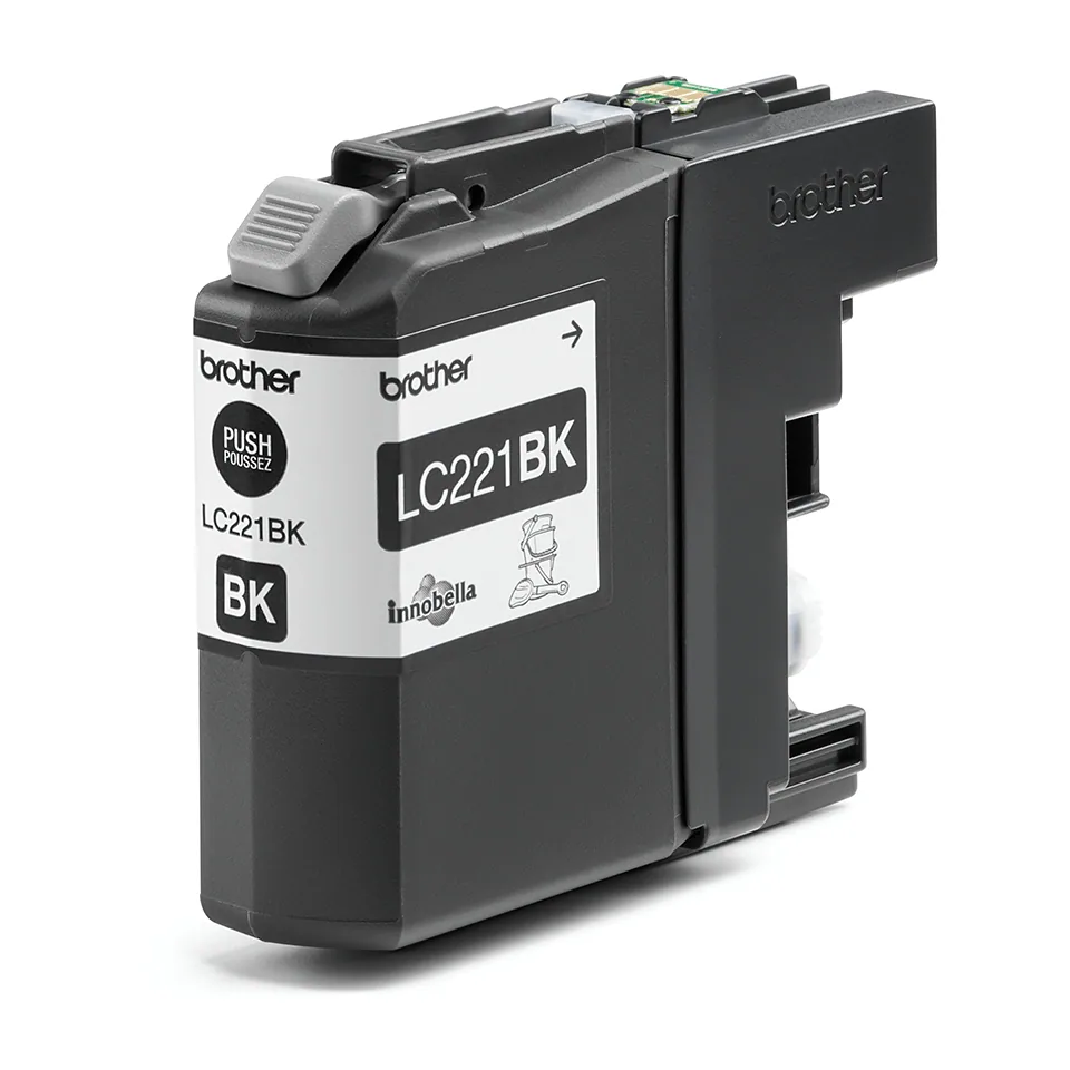 Brother LC221BK Druckerpatrone 1 Stück(e) Original Schwarz – Bild 1