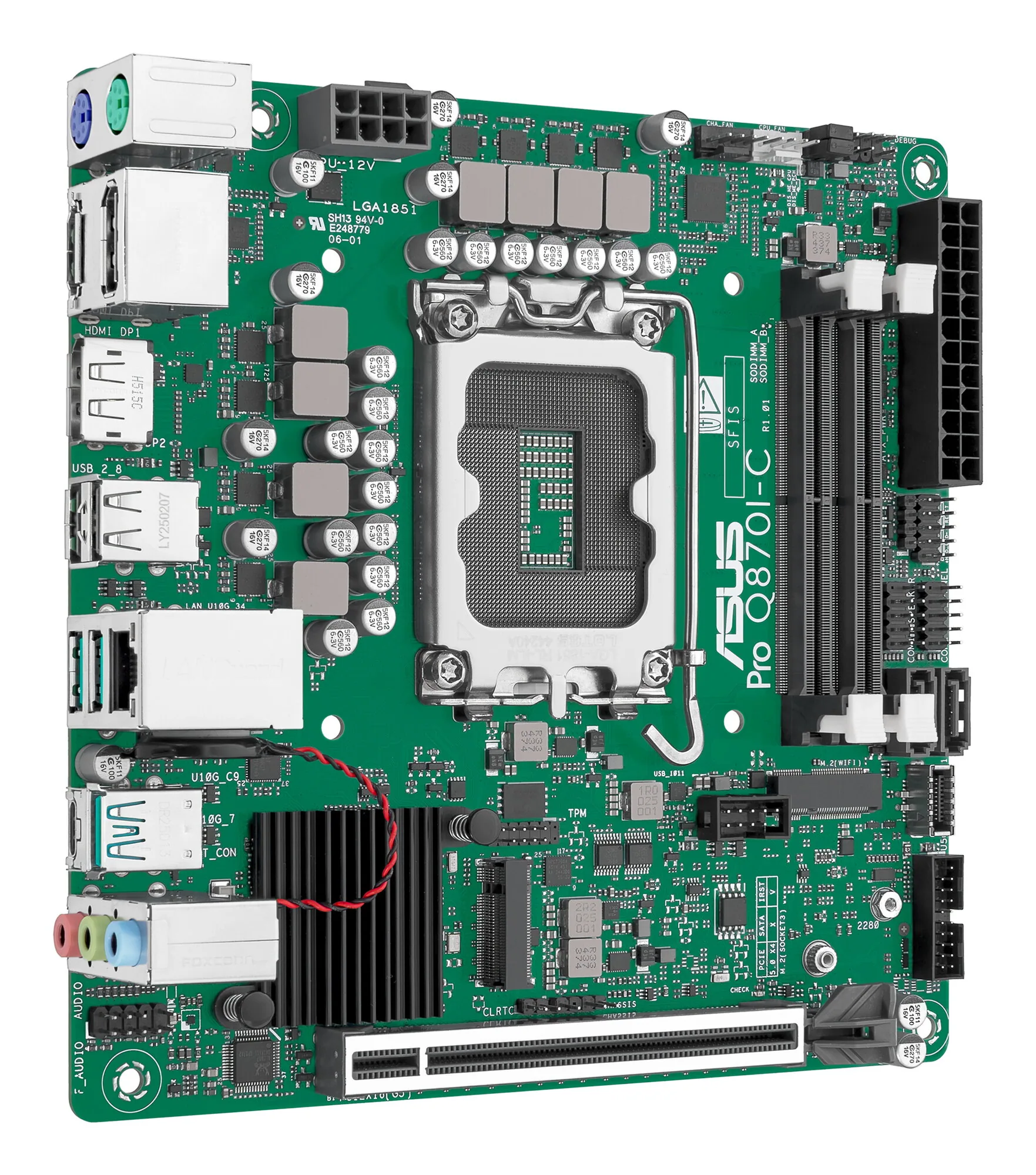 ASUS PRO Q870I-C-CSM Intel Q870 LGA 1851 (Socket V1) mini ITX – Bild 2
