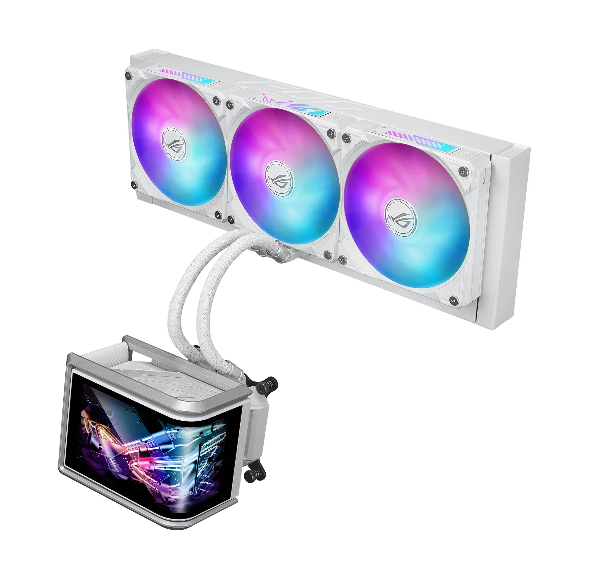 ASUS ROG Ryuo IV SLC 360 ARGB White Edition Prozessor All-in-One-Flüssigkeitskühler 12 cm Weiß – Bild 7