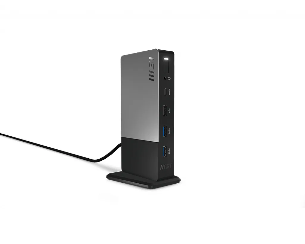 MSI USB-C Docking Station Gen 2 USB 3.2 Gen 2 (3.1 Gen 2) Type-C Schwarz – Bild 3