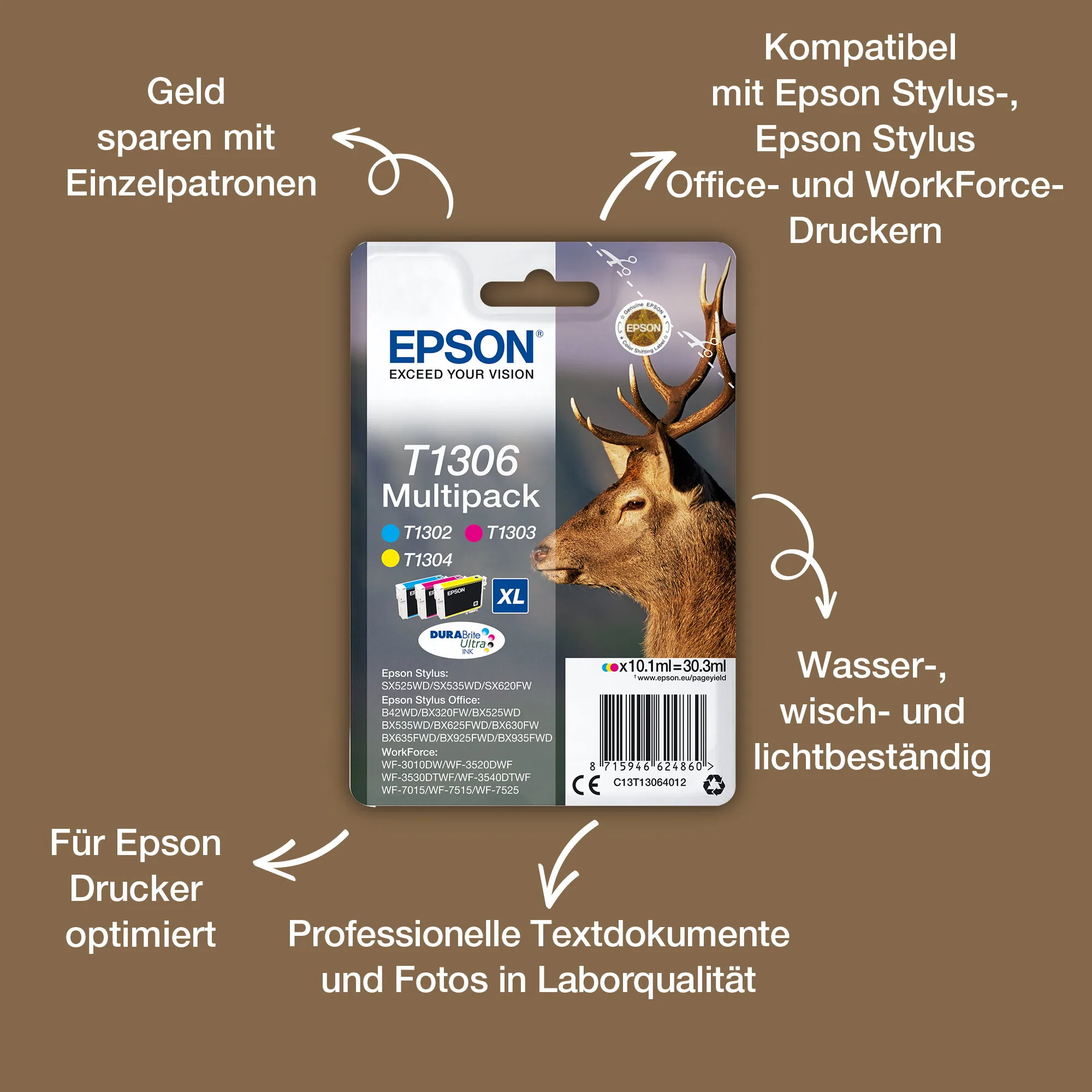 Epson Stag T1303 Hirsch DURABrite Ultra Single Magenta Tinte – Bild 2