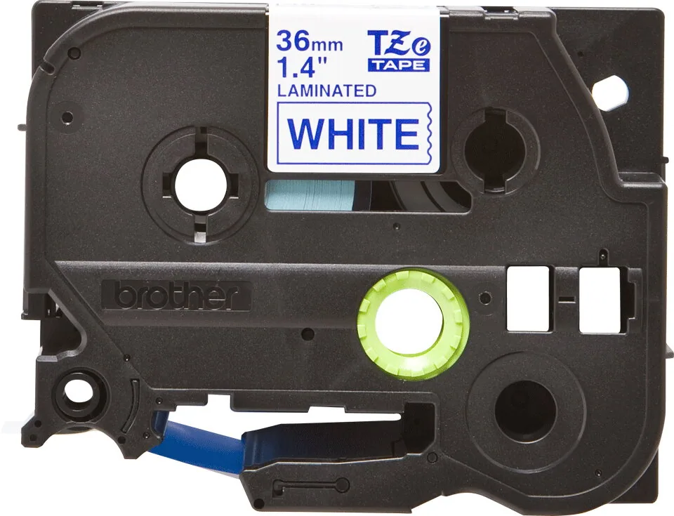 Brother TZE-263 Etiketten erstellendes Band Blau auf weiss – Bild 2