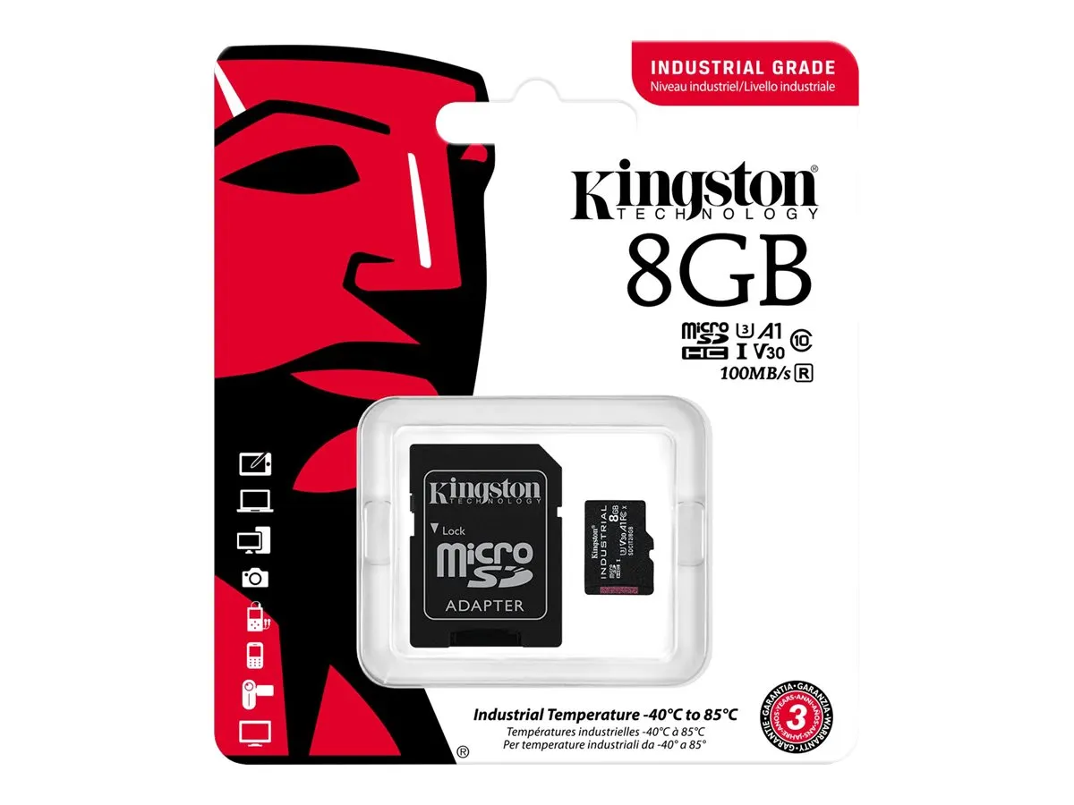 SD MicroSD Card   8GB Kingston SDHC     (Class10) w.A A1 retail