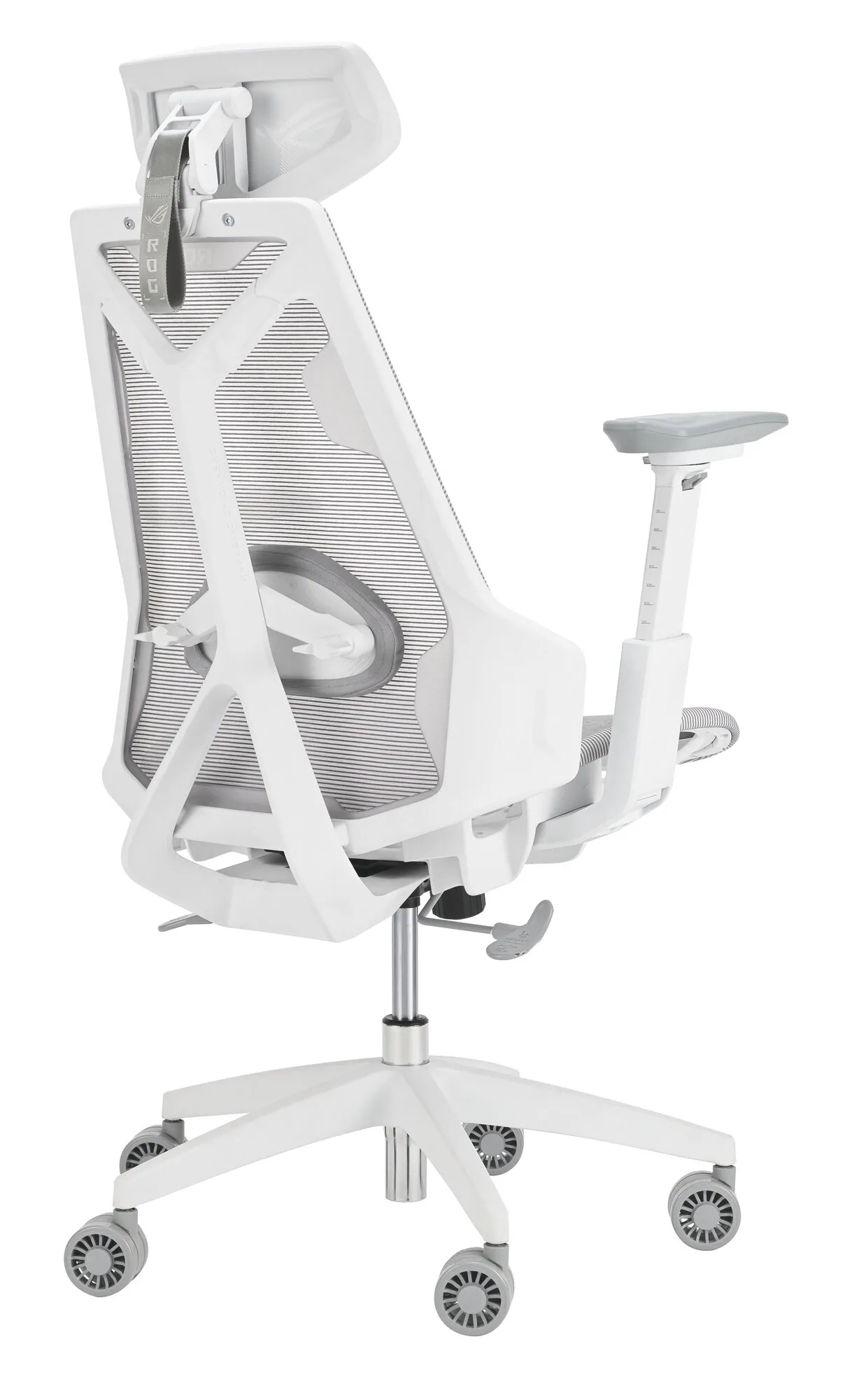 ASUS ROG Destrier Ergo Core White PC-Gamingstuhl Netz-Sitz Weiß – Bild 3