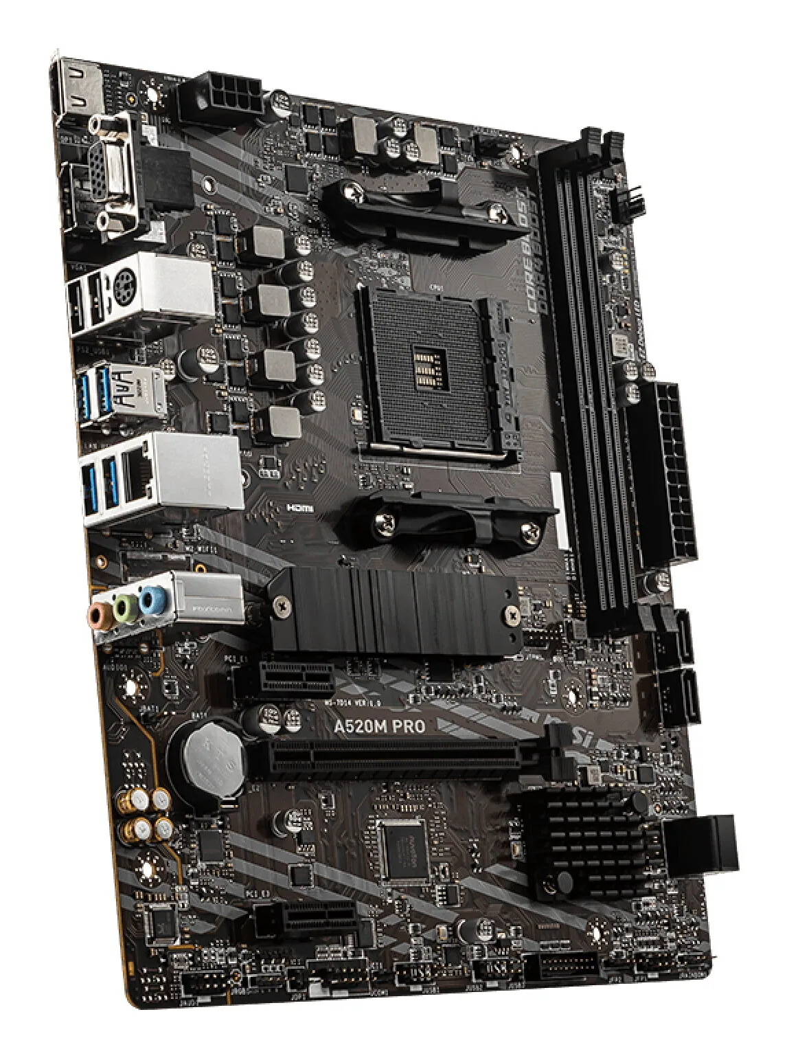 MSI A520M PRO Motherboard AMD A520 Sockel AM4 micro ATX – Bild 3