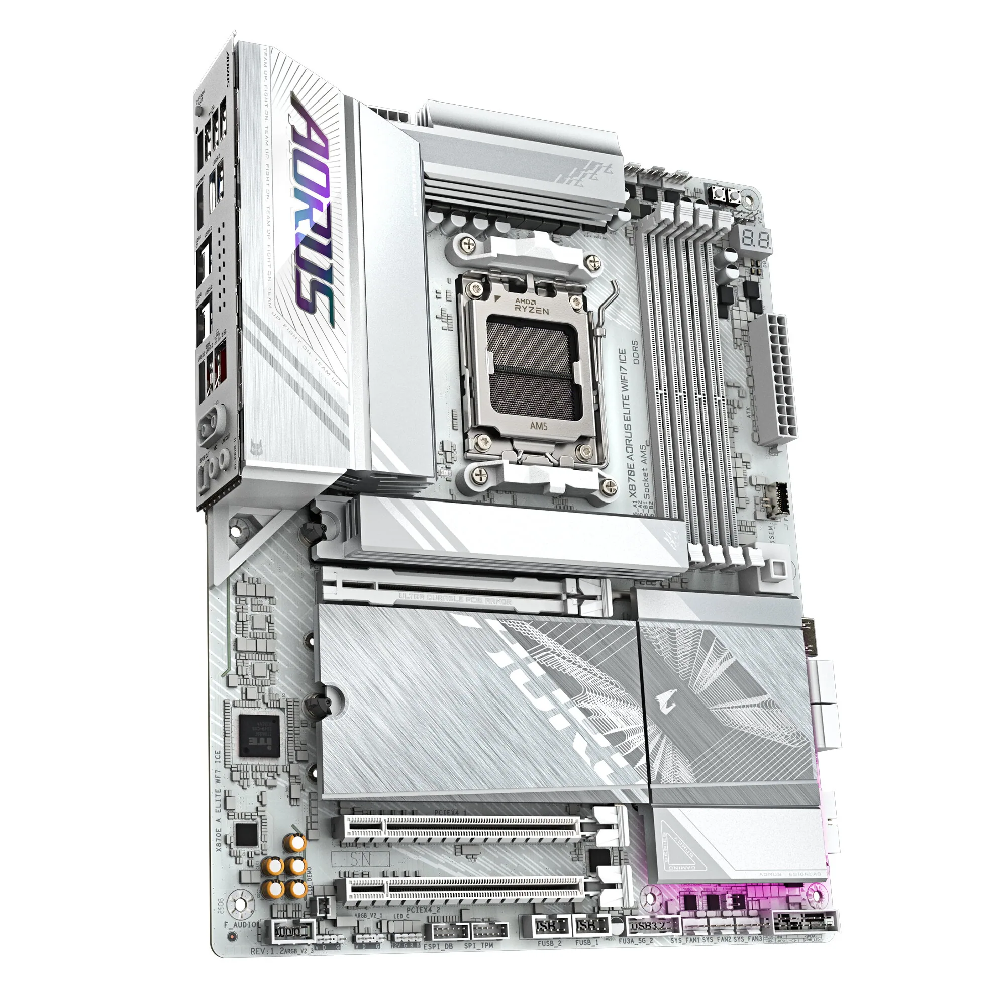 GIGABYTE X870E AORUS ELITE WIFI7 ICE Mainboard – Bild 3