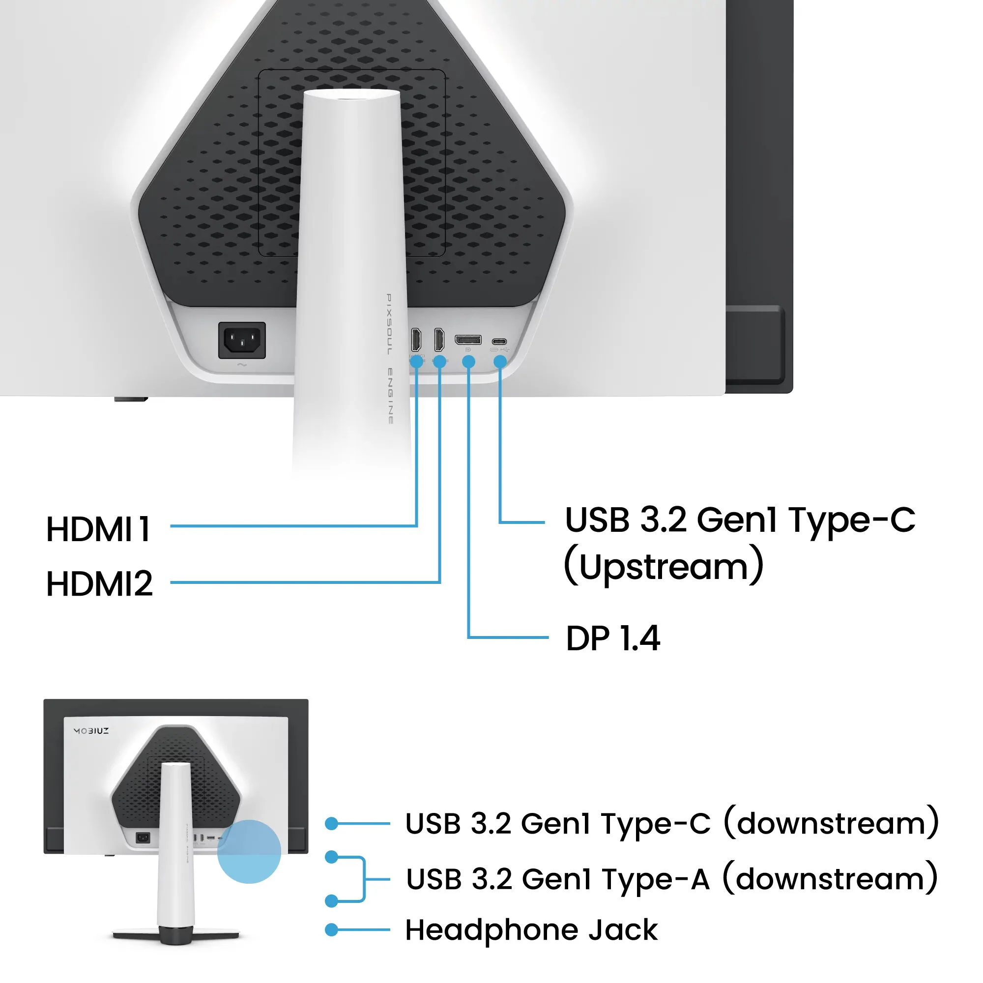 BenQ EX271QZ Computerbildschirm 67,3 cm (26.5") 2560 x 1440 Pixel 2K OLED Weiß – Bild 4