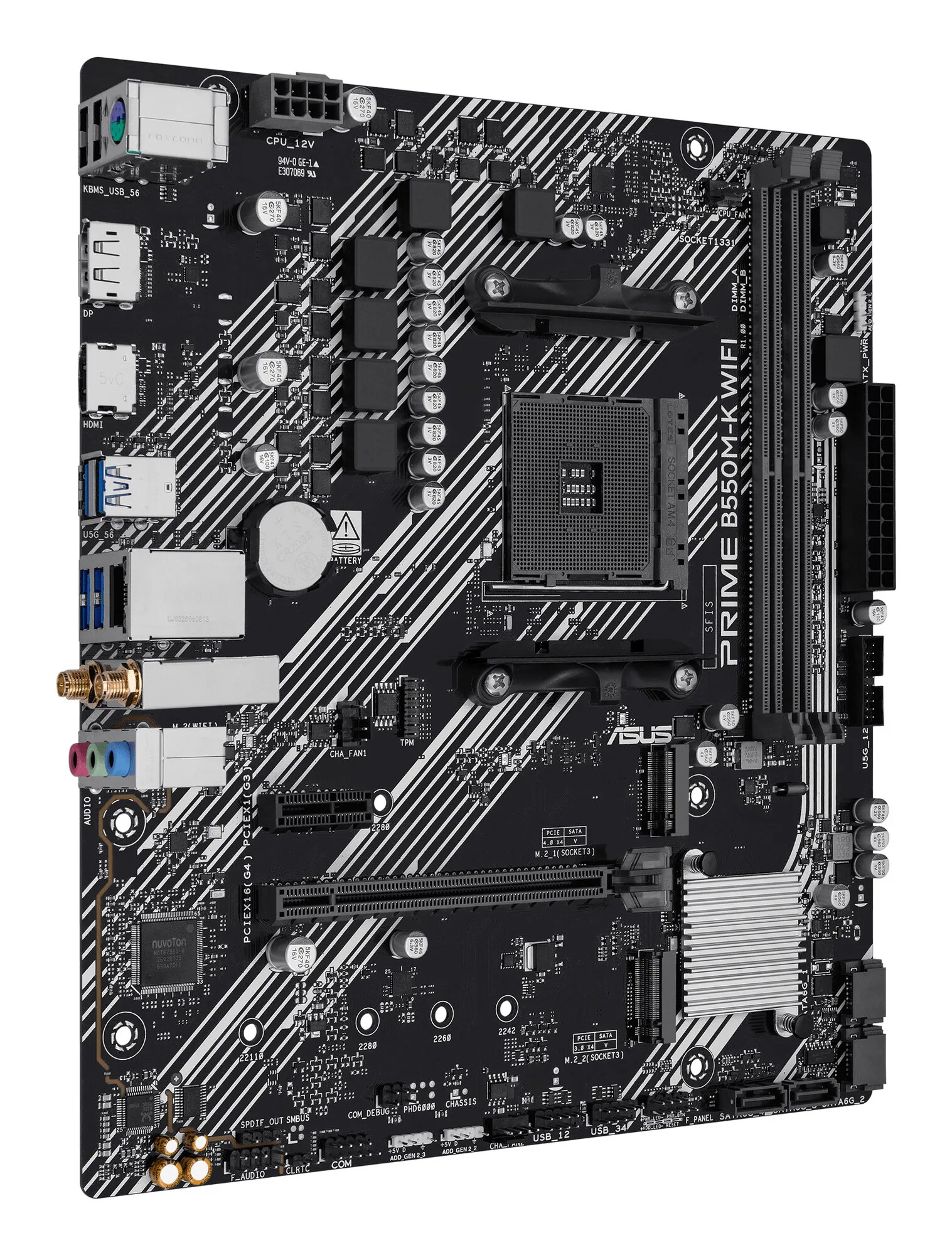 ASUS PRIME B550M-K WIFI AMD B550 Sockel AM4 micro ATX – Bild 2