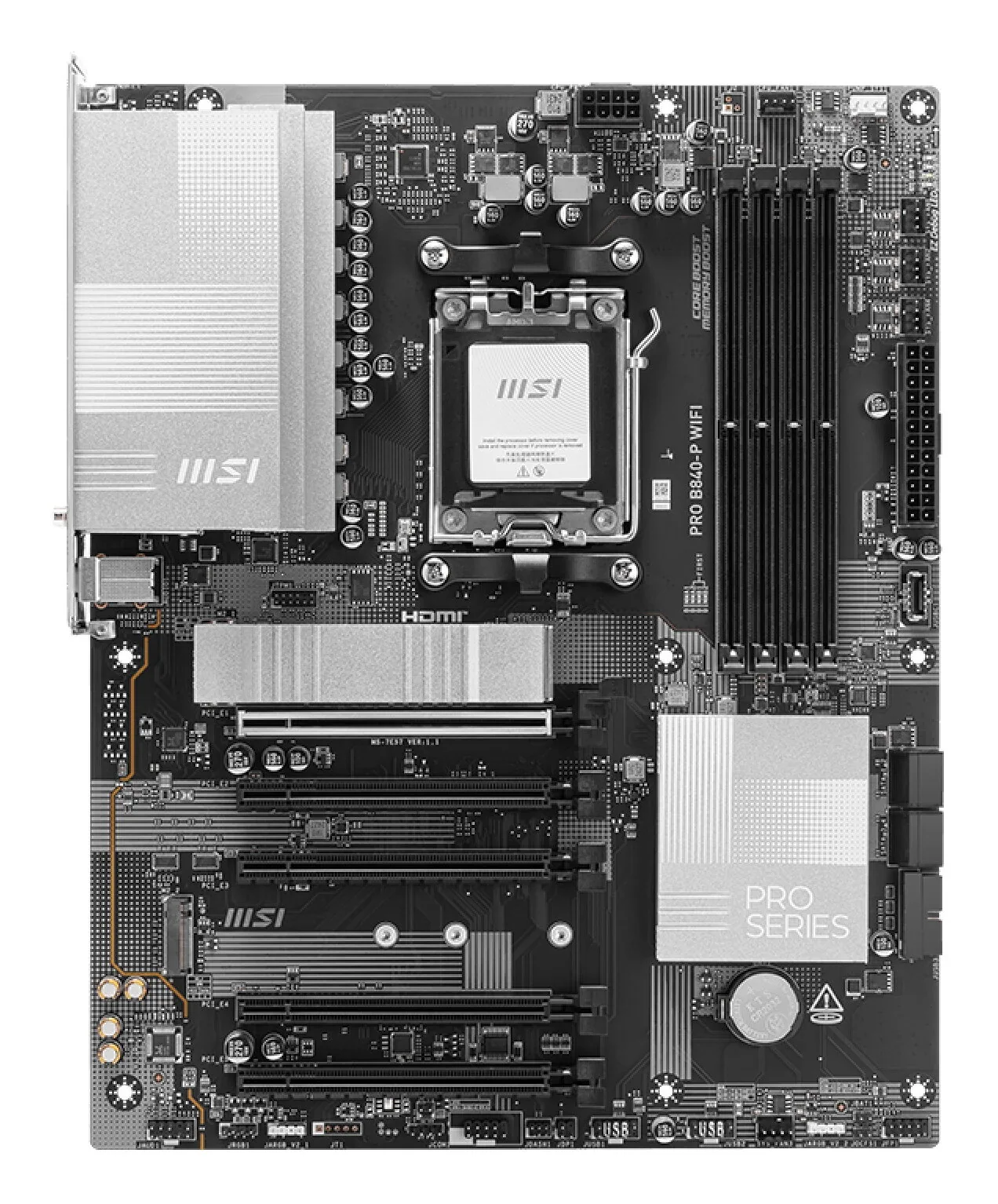 MSI PRO B840-P WIFI Motherboard AMD B840 Sockel AM5 ATX – Bild 2
