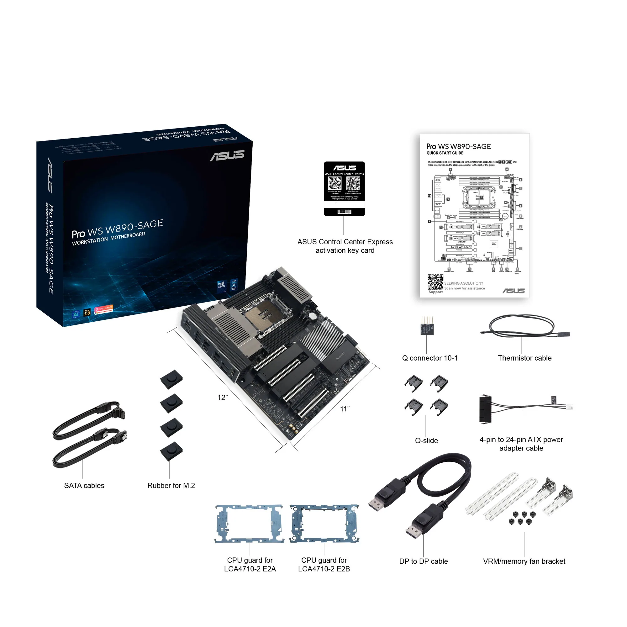 ASUS PRO WS W890-SAGE Intel W890 LGA 4710-2 CEB – Bild 4