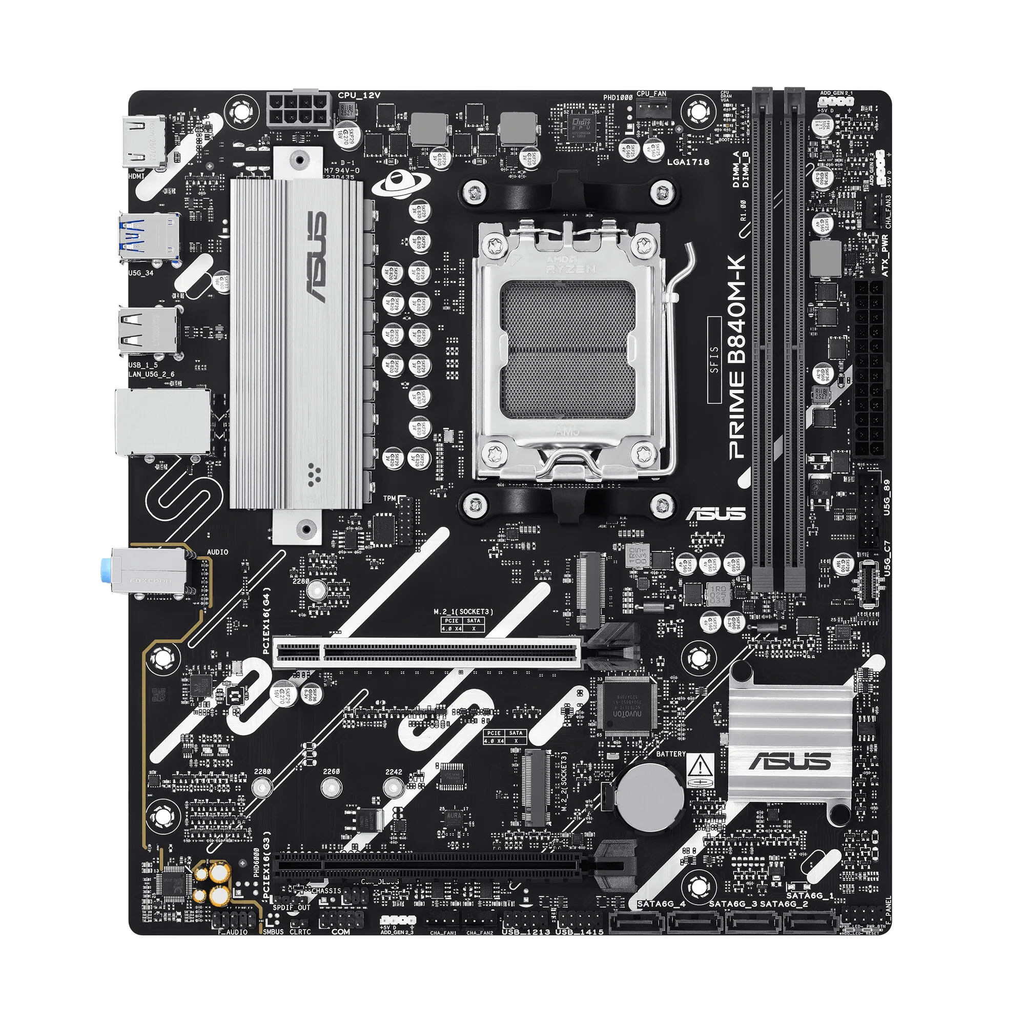 ASUS PRIME B840M-K AMD B840 Sockel AM5 micro ATX – Bild 2