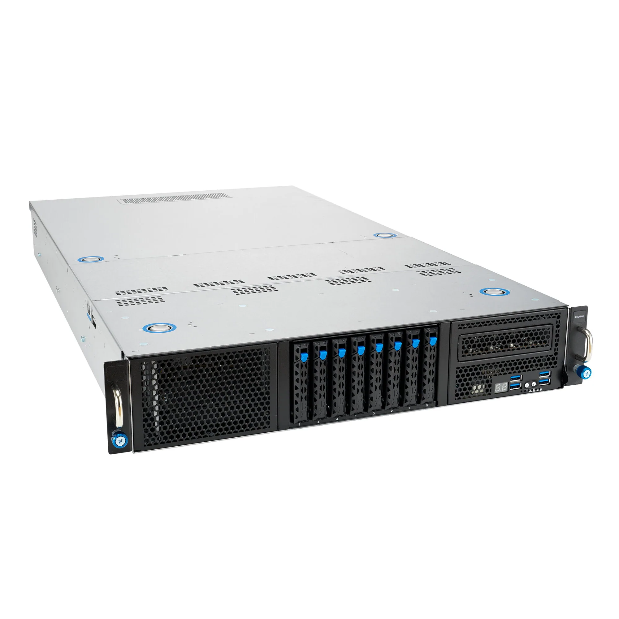 ASUS ESC4000-E10S-SKU1 LGA 4189 Rack (2U) Schwarz, Silber – Bild 4