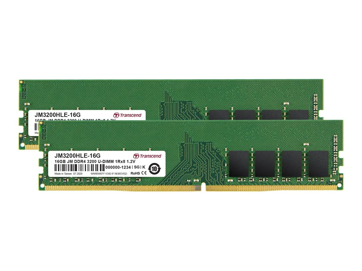 Transcend JetRam DDR4-3200 CL22 32 GB JM3200HLE-32GK