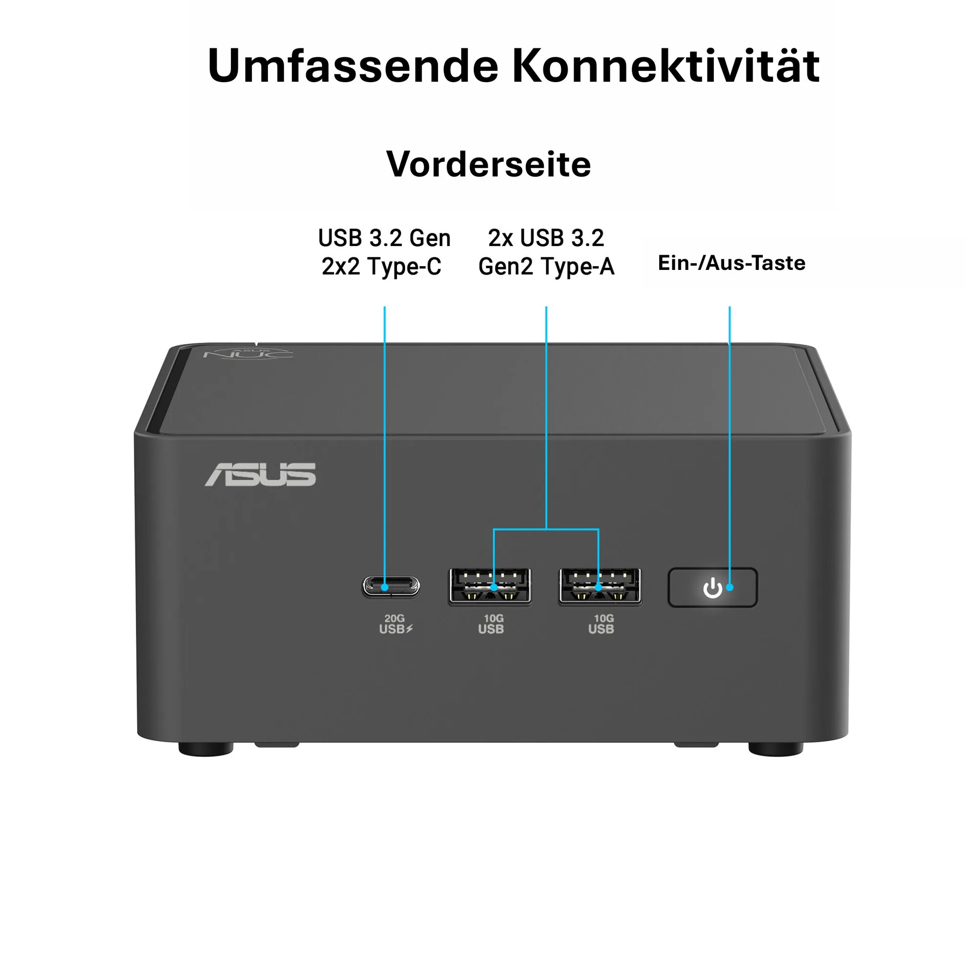 ASUS NUC 15 Pro Tall PC Kit RNUC15CRHC500002 (Intel Core 5 210H Prozessor, Intel Arc Grafik, Intel WiFi 7, Bluetooth 5.4, ohne Betriebssystem, mit EU-Netzkabel, bis 99 TOPS KI-Leistung, unterstützt OpenClaw & Hermes Agent, 24/7 Betrieb) – Bild 1