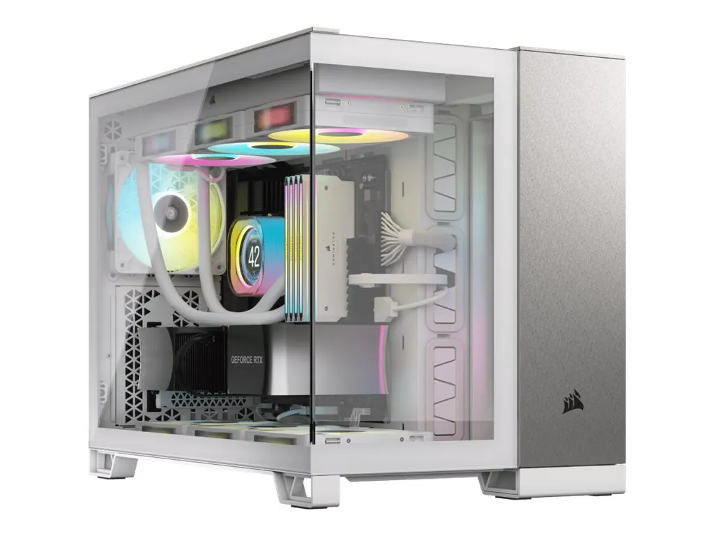 Corsair Geh mATX 2500X (Tempered Glass) White/Satin Grey