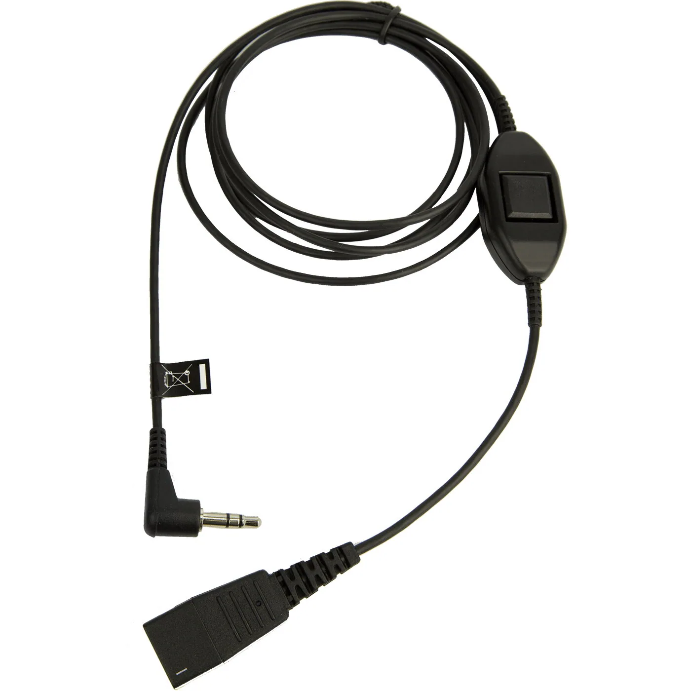 Jabra quick disconnect (QD) to 3.5 mm jack cord for Alcatel – Bild 1