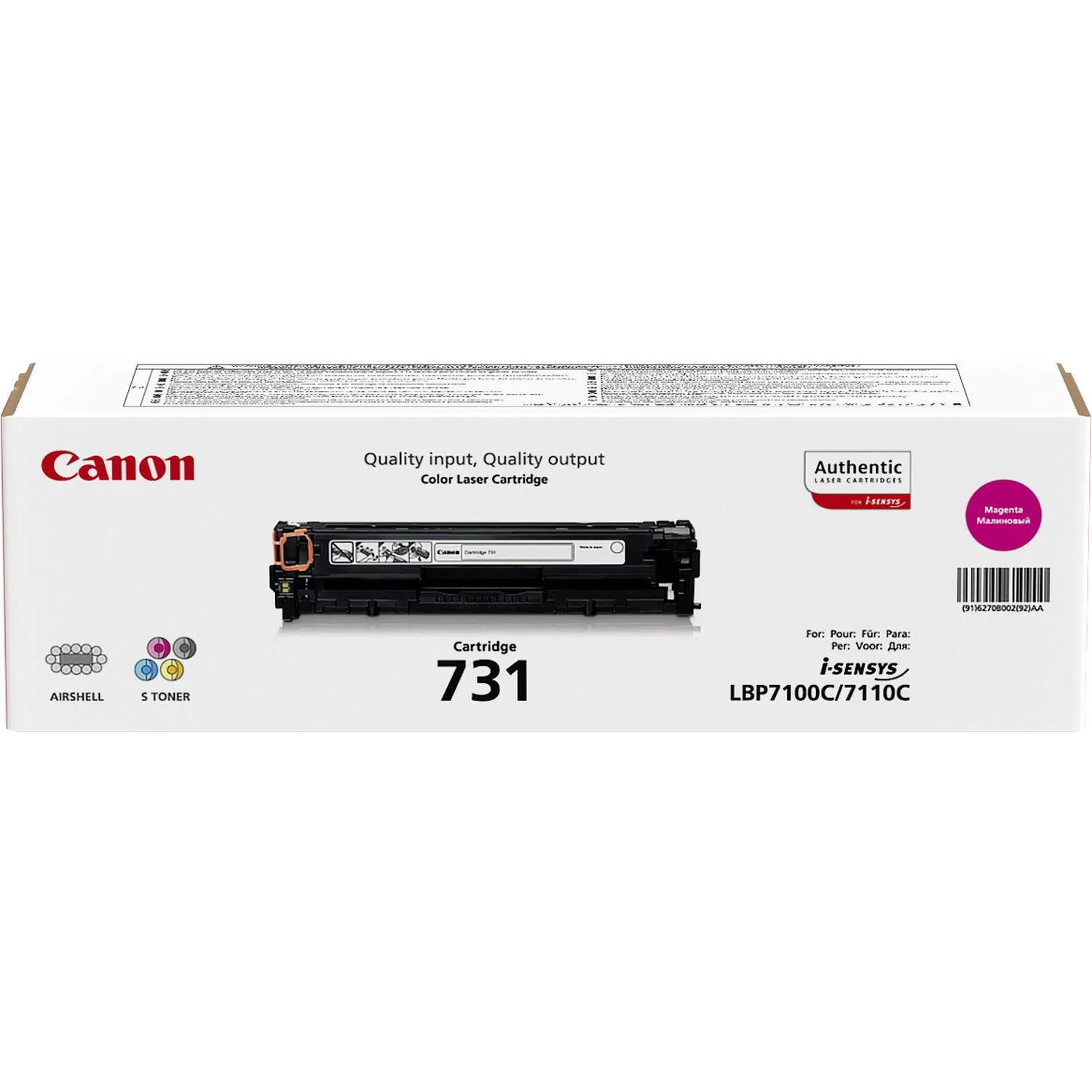 Canon 731 Tonerkartusche 1 Stück(e) Original Magenta – Bild 2