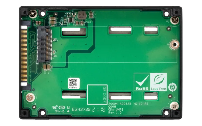 QNAP QDA-UMP4 Speicherlaufwerksgehäuse SSD-Gehäuse Schwarz 2.5" – Bild 4